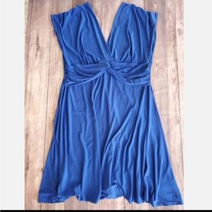 Plus size sexy deep v dress